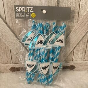 Target Spritz 2020 Shark Paper Straws